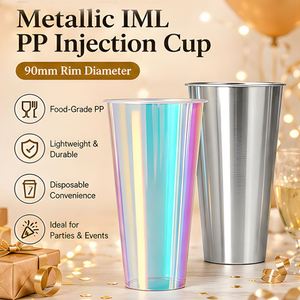 Vaso Personalizado para Granizados de 24oz con Tapa, Botella para Jugos Reforzada, Contenedor para Postres y Helados, Elegante Vaso Desechable de Plástico - Product Image 2