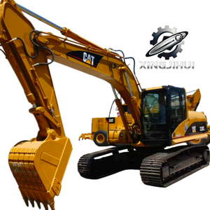 Excavatrice Caterpillar 320C d'occasion, marque japonaise d'origine, 20 tonnes, modèle 2023, chenilles en caoutchouc, grande excavatrice - Product Image 1
