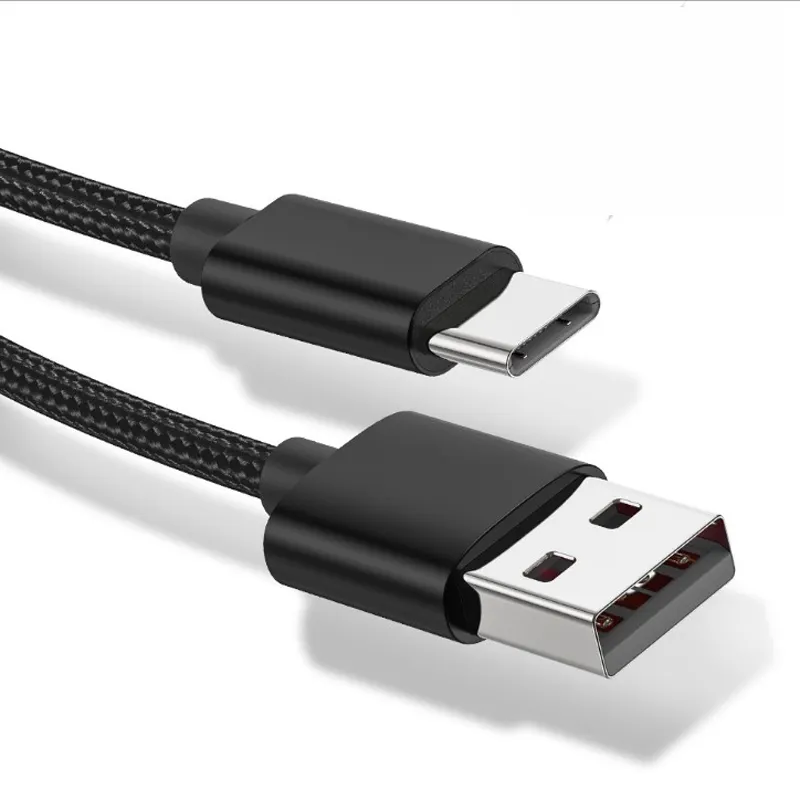 Type C to USB 2.0 quick charge and date cable nylon braided wire fast charging USB C type cable