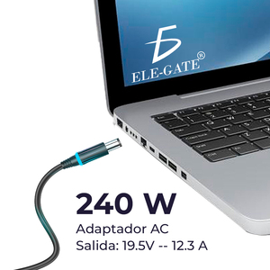 Chargeur pour ordinateur portable Ele-Gate 240W 19.5V 12.3A Connecteur 7.4x5.0mm pour Dell - Product Image 3