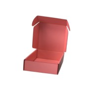 Boîte de transport d'emballage ménager portable en gros, gaufrage par stratification brillante UV pour vernis à ongles, huile, avion ondulé