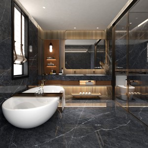 Carreaux <span class=keywords><strong>de</strong></span> marbre gris foncé poli <span class=keywords><strong>de</strong></span> haute qualité 1200x2700mm mur <span class=keywords><strong>de</strong></span> sol <span class=keywords><strong>de</strong></span> villa d'hôtel <span class=keywords><strong>avec</strong></span> <span class=keywords><strong>des</strong></span> accents <span class=keywords><strong>de</strong></span> frontières - Product Image 6
