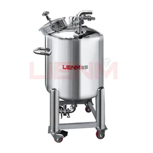 LIENM Mix Tank Liquid Stainless Steel Double Jacketed Mixing Tank 1500 Liter Mixing Tank
