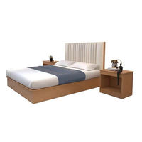 Modernes Design Hotelzimmer-Set für Holiday Inn Standardzimmer, Komplett Möbliertes Doppelbett-Apartment mit TV-Schrank aus Holz