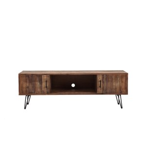 MDF <span class=keywords><strong>TV</strong></span> Stand Media Unit El gabinete de entretenimiento con tiradores de barra de forro limpio ofrece un gabinete de <span class=keywords><strong>TV</strong></span> fuera de la vista - Product Image 2