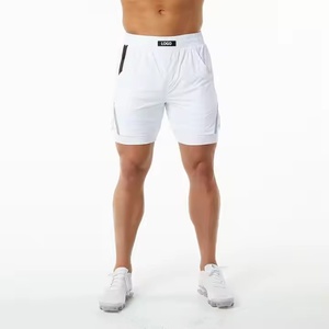 OEM estate Custom rapido asciutto Tennis sport allenamento palestra basket bianco <span class=keywords><strong>2</strong></span> <span class=keywords><strong>in</strong></span> <span class=keywords><strong>1</strong></span> uomo tessuto tessuto tessuto corto - Product Image 2