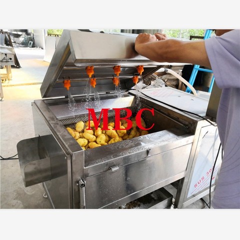 A Machine for Cutting French Fries Potato Peeler Chip Fryer French Fries Processing Equipment