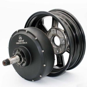 มอเตอร์ฮับไร้แปรงถ่าน YM-277 2000W แบบเพลาเดี่ยว ประสิทธิภาพสูง แรงบิดสูง กันน้ำ สำหรับรถยนต์/มอเตอร์ไซค์ ATV/UTV 72V YM-277-2000W - Product Image 1
