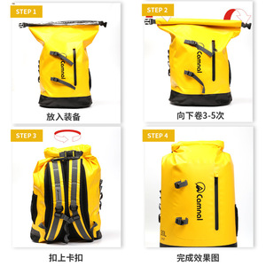 Camnal Waterproof Hiking <b>Backpack</b> <b>20L</b> 30L IPX7 Outdoor River Tracing Bag for Water Sports - Product Image 4