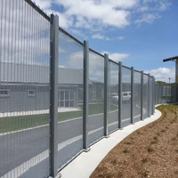 Clôture en treillis soudé anti-coupure en acier galvanisé 358 OEM ODM pour la protection des zones industrielles