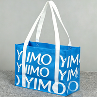 Sacs fourre-tout en PP non tissé YIMO, couleur dessin animé, imprimés par transfert thermique, avec fermeture à bouton de sécurité, logo personnalisé, pour aliments, lait, gâteaux