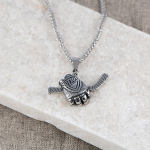 Collar con colgante de guante de béisbol de acero inoxidable para hombre, regalo deportivo, joyería SP1041 - Product Image 1