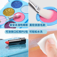 Ensemble de maquillage pour enfants, jouet de maquillage pour filles, déguisements, cosmétiques pour tout-petits, kit de maquillage pour enfants avec sac à main