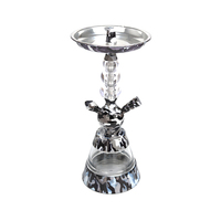 Nouveau design en gros, ensemble chicha en aluminium coloré, acier, acrylique et métal, style français, pour tabac
