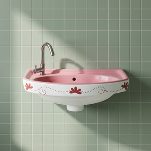 Contemporary Ceramic Wall Hung Wash Basin Sleek Hand Wash Sink for Hotels Villas Offices and Commercial Projects - Product Image 6