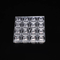 Lentilles de LED haute luminosité, 16 en 1, accessoires pour réverbères, lentille de PC optique pour lampe de route