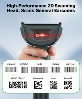 Pemindai Barcode 2D EWMA DS230 HD CMOS Pembaca Kode QR PDF417 USB COM PS/2 Sistem POS