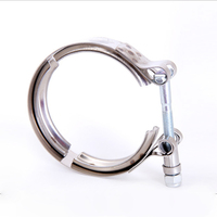 Collier de serrage universel en acier inoxydable 304 de 3 pouces pour collecteur d'échappement latéral/ensemble turbine, garantie 3 ans, personnalisable OEM