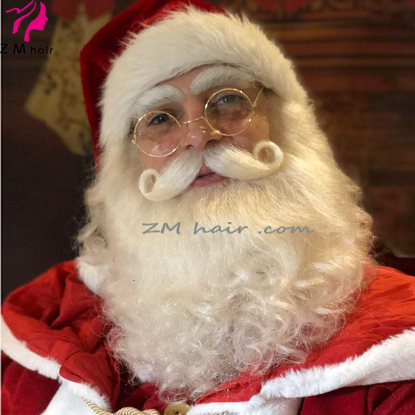 Parrucca Con Barba E Sopracciglia Da Babbo Natale – Travestimento Completo Per Feste, Carnevale E Eventi