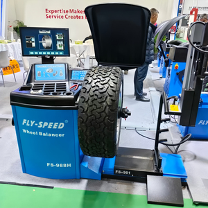 Machine d'équilibrage de pneu de voiture FS-988 + FS901 entièrement automatique Mesure de distance automatique - Product Image 5