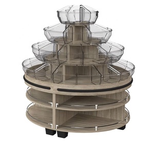 Sáng tạo kim loại kẹo kệ trưng bày Vòng Snack đứng giải trí thực phẩm lưu trữ tủ trưng bày cho siêu thị cửa hàng bán lẻ - Product Image 1