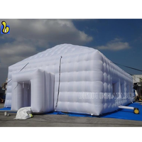Cube de vente entier facile à gonfler gonflable extérieur avec tente de chapiteau gonflable à éclairage LED