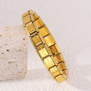 Bracciale italiano con diversi disegni bracciale italiano placcatura oro acciaio inox <span class=keywords><strong>charm</strong></span> bracciale italiano su misura - Product Image 2