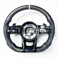 Volant en fibre de carbone pour Mercedes-Benz AMG C63 C43 G63 C300 Classe S W221 W116 W126 W140 W220 W222 W223 (Pièce de rechange)