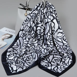 Шарф GF Luxury Vintage, женский, летний, тонкий, большой квадратный (90x90 см), многофункциональный, с цветочным узором, длинный, подарок для мамы - Product Image 5