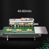 Machine de cachetage d'emballage de chaleur de papier d'aluminium de poche de la vitesse rapide 12 M/Min mini scellant continu de bande de sacs en plastique