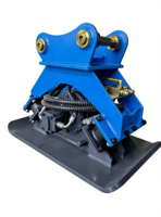Compacteur hydraulique à plaque plate pour excavatrice 4-30T, équipement de compactage pour la construction de routes en pente et de talus, OEM