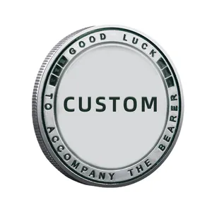 Increíble alta calidad 3D Challenge Coins logotipo personalizado Moneda de recuerdo de metal moneda de plata personalizada