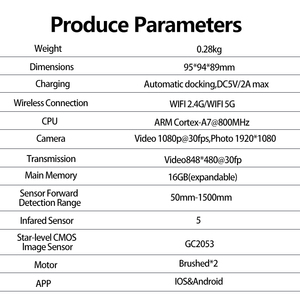 Câmera de Segurança para Animais de Estimação Enabot Ebo Se Robot Dog Cat Baby 1080P com Visão Noturna e Controle Remoto Sem Fio - Product Image 6