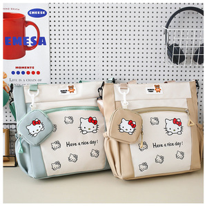 Bolso Bandolera de Dibujos Animados para Mujer, Gran Capacidad, Versátil, Lindo, con Diseño de Gato, Moderno, para Estudiantes, con Bolso Pequeño - Product Image 3