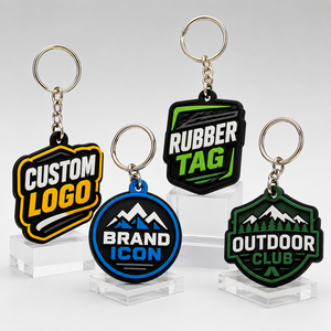 Wholesale Soft Rubber <b>Keychain</b> Manufacturer <b>Custom</b> Logo Car <b>Keychain</b> Cartoon 3D Silicon Keyring Promotional Pvc Key Chains - Product Image 5