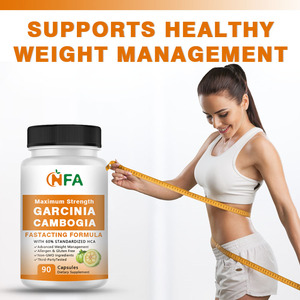 แคปซูลจัดการน้ำหนัก Garcinia cambogia 60% สูตร HCA มาตรฐานช่วยเพิ่มการเผาผลาญของผู้ใหญ่ - Product Image 5