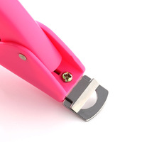 Ciseaux professionnels pour faux ongles en acrylique avec lame en acier inoxydable, conception à ressort pour salon et manucure à domicile NAT061