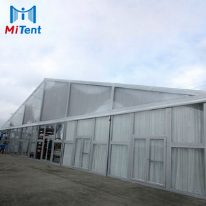 Tente de réception de mariage à portée libre 40x60, tente d'événement pour 1000 personnes avec parois en verre - Product Image 1