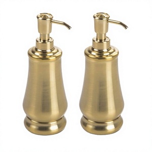 Stainless Steel Gold Color Liquid Soap Dispenser Set Of Two Highest Quality Bathroom Soap Dispenser At Best Prices - Product Image 1