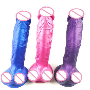 Kadınlar için en iyi satış 7.68 ''silikon yapay Penis seks oyuncakları yumuşak silikon kauçuk Penis güçlü vantuz yapay Penis masaj BDSM cinsel - Product Image 5