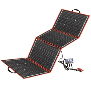 Adhesive Thin Film Portable Traveling Camping Solar Panel Monocrystalline Photovoltaic Solar Roof Tile Flexible 110w Solar Panel