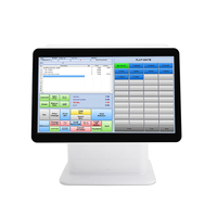 Caja Registradora para Supermercado con Pantalla Táctil Doble de 15.6 Pulgadas, Escaneo, Impresión de Facturas, Consulta de Facturas, Software de Sistema POS con Prueba Gratuita