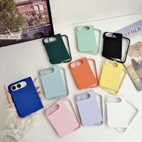 Coque de téléphone portable ultra-fine en plastique coloré, anti-chute, pare-chocs PC, protection durable pour iPhone 18 Duo