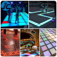 Piste de danse 3D à LED pour salle de jeu active intérieure, parc d'attractions, salle de jeu active, piste de danse à LED