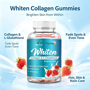 Gomitas Winstown Whiten Collagen L-Glutathione 60 Veganas, Suplemento Dietético para Aclarar la Piel, Cuidado del Cabello y Uñas - Product Image 4