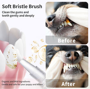 <span class=keywords><strong>Dentifrice</strong></span> enzymatique naturel de luxe en coton <span class=keywords><strong>pour</strong></span> animaux de compagnie (chiens et chats) à marque privée, <span class=keywords><strong>pour</strong></span> une haleine fraîche sans brossage - Product Image 6