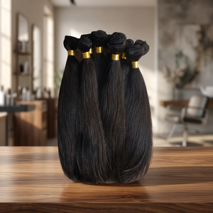 ผมแท้บริสุทธิ์ 100% จากวัดกัมพูชา แบบ Remy  ถักด้วยเครื่องจักรแบบ Double Weft  จัดเรียงเกล็ดผมตามธรรมชาติ  แบบต่อผม  ลอนลึกสไตล์ Loose Deep Wave - Product Image 3
