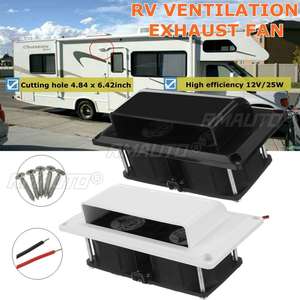 Ventilateur d'évacuation latéral 12V 25W pour camping-car, caravane, accessoires automobiles, style de voiture, camping - Product Image 1