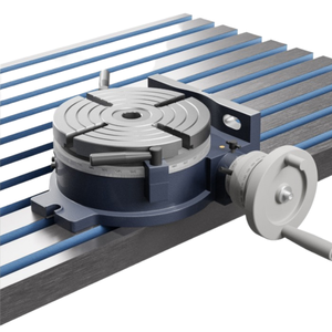 Plataforma Giratoria Manual de Precisión HV, Cuatro Garras, Indexación <span class=keywords><strong>Vertical</strong></span> y Horizontal, Componentes de Disco, Rodamiento, Engranaje, Rotación Simple Horizontal - Product Image 6