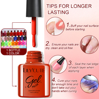 LILYCUTE 7ml Gel UV pour ongles à haute saturation de pigments, vente en gros d'usine, longue tenue, tendance, à retirer par trempage, pour salon de manucure